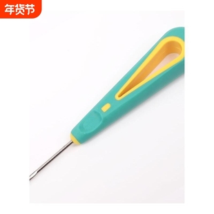 打孔锥子彩色塑料柄锥子打孔全钢老式锥子针皮革手工工具锥子