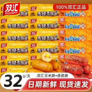 双汇玉米热狗肠香辣香脆肠即食火腿肠32g解馋休闲零食烤肠整箱
