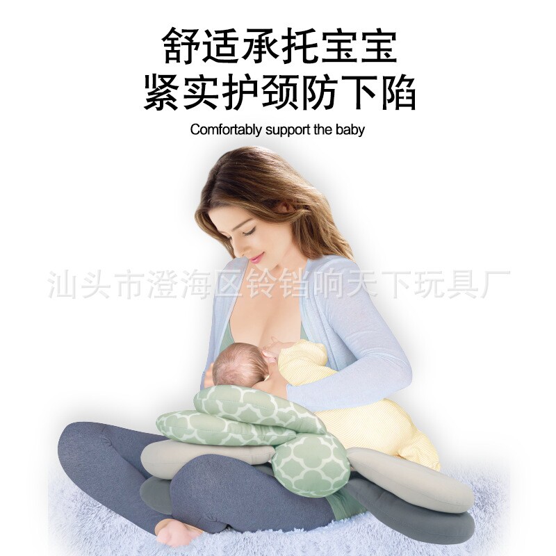 跨境热销哺乳枕宝宝侧躺喂奶枕坐月子垫护腰婴儿躺喂防吐奶孕妇枕