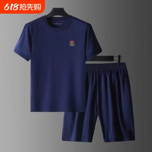 原厂带方标体能训练服短袖裤T恤