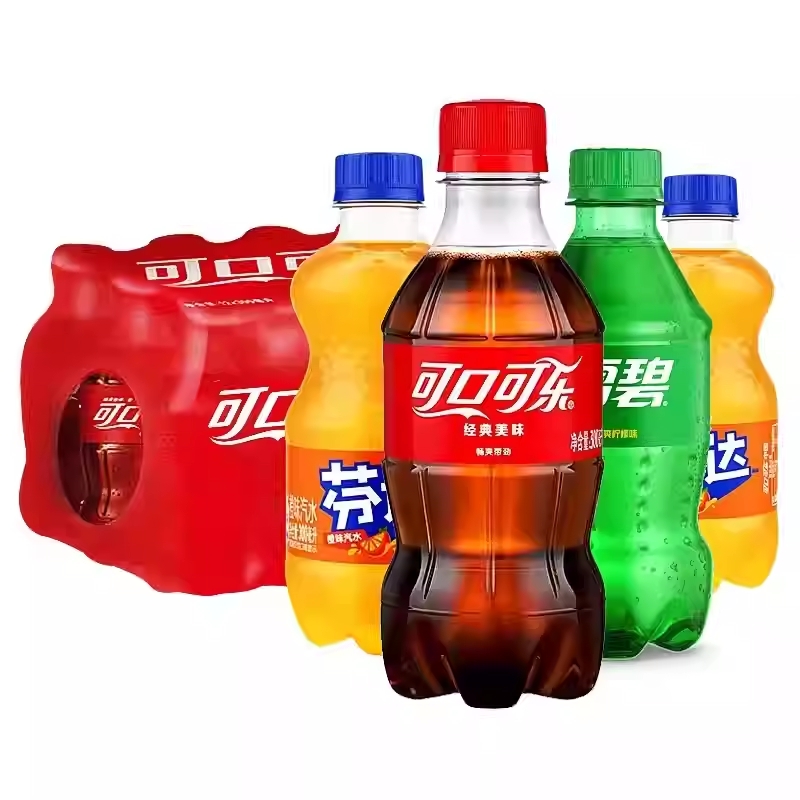 可口可乐经典款碳酸饮料300ml小瓶装汽泡水解渴夏季饮品批发MS