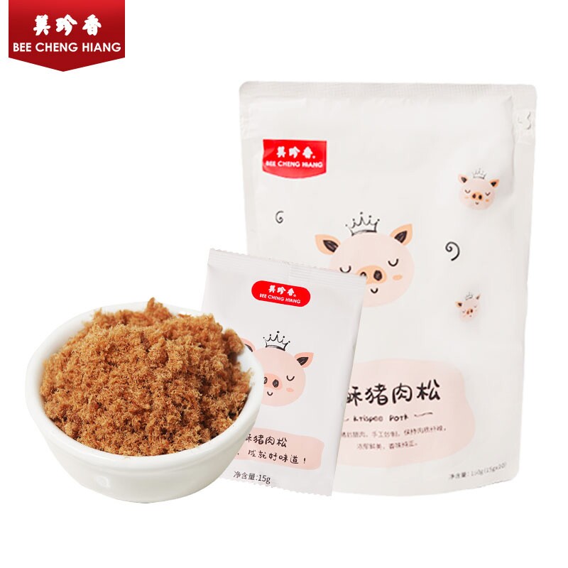 美珍香香酥猪肉松120g源于新加坡寿司烘焙食材袋装独立包装