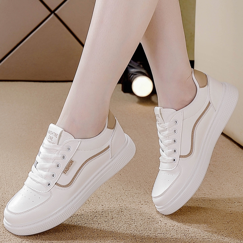啄木鸟女鞋秋季踩屎感孕妇小白鞋2025年新款时尚休闲百搭女士板鞋