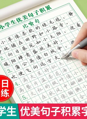 优美句子大全小学生专用字帖每日