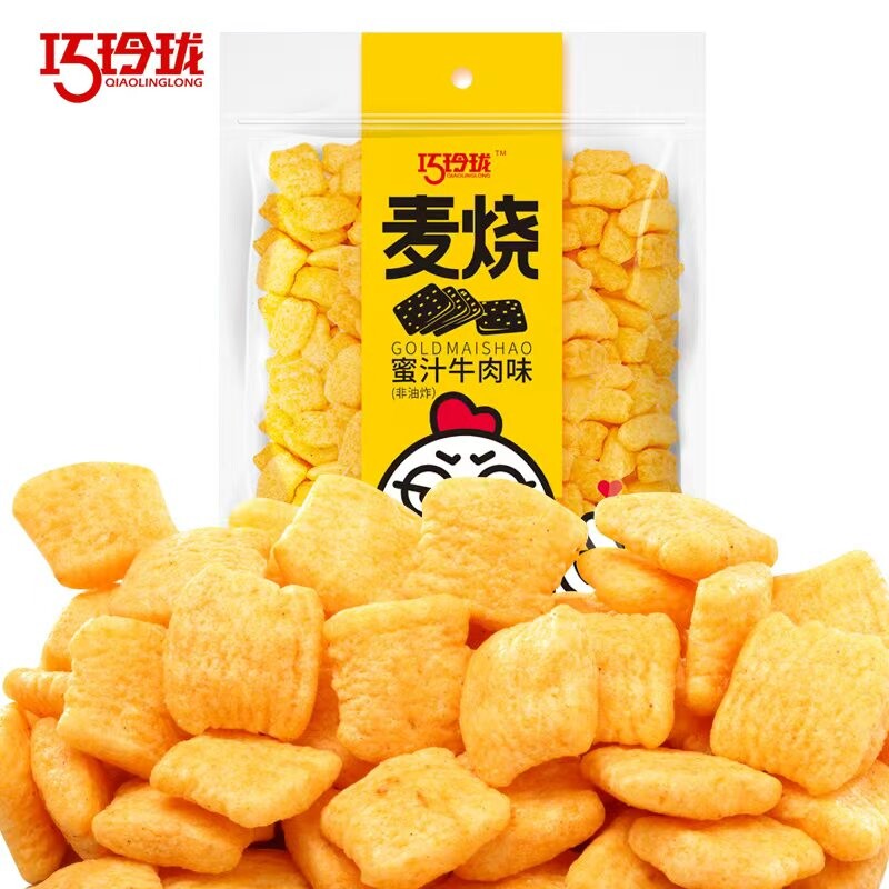 巧玲珑大包麦烧虾条鱿鱼卷鲜虾饼虾片梅花米饼零食米饼休闲小吃图片