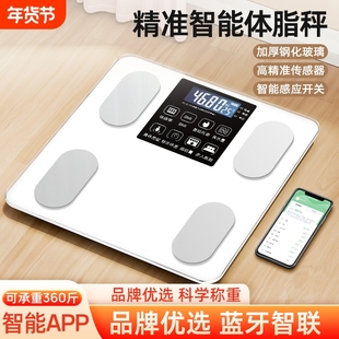体重秤家用电子秤小型TypeC充电智能体脂秤减肥2025称重标准市斤