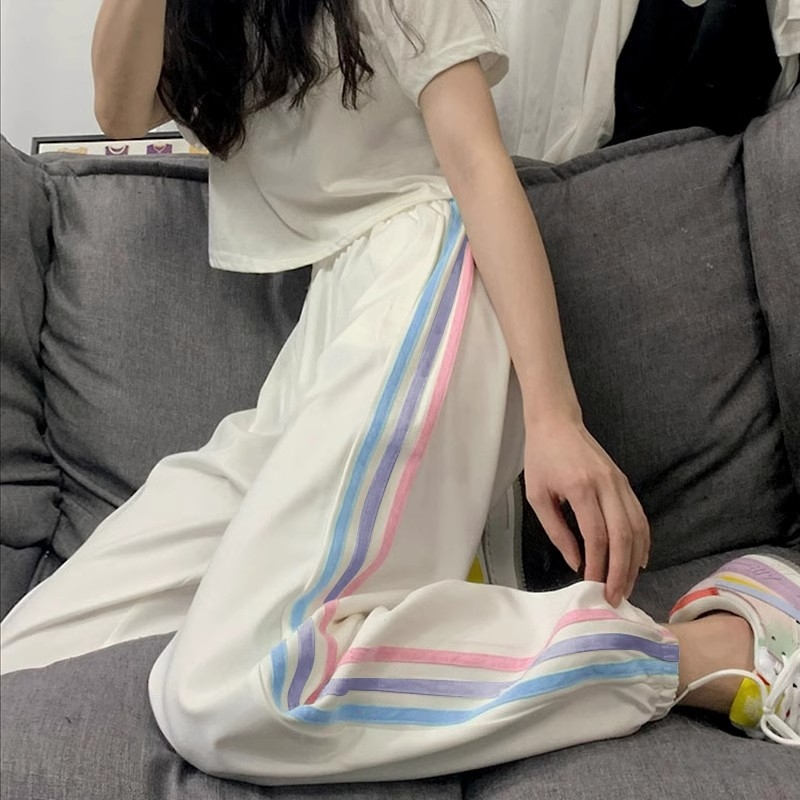 女童夏装2025速干冰丝防蚊裤儿童休闲裤夏季新款运动裤薄款凉凉裤