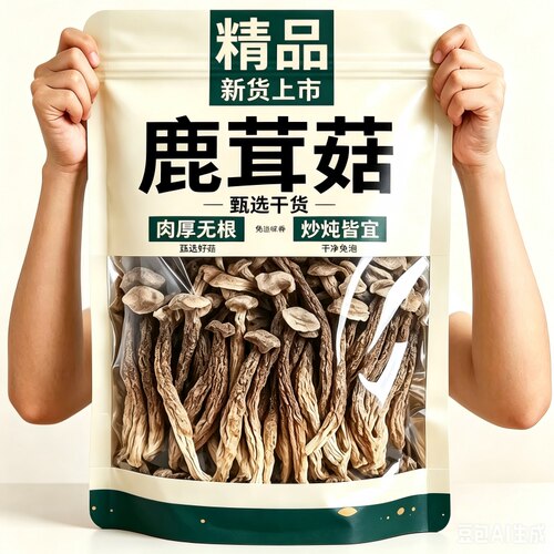 鹿茸菇干货500g包邮特产级鹿茸菌新鲜云南土特产食材香菇凉拌煲汤