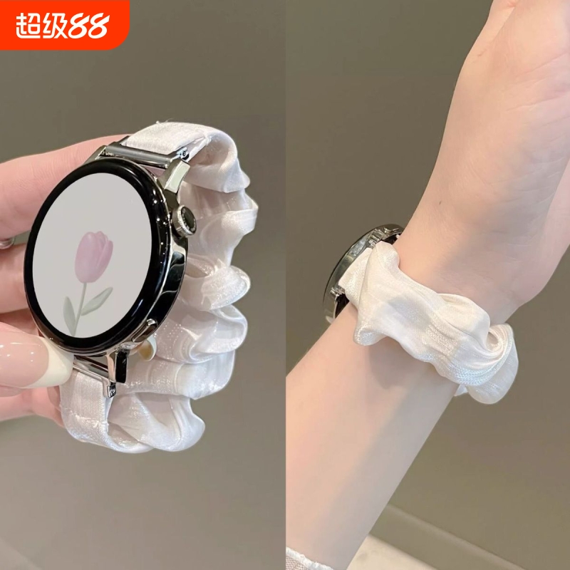 适用oppo watch x2mini手表带发圈手环oppowatchx2mini女款智能运动4Pro新款手表链新款手表2/1替换配件夏天