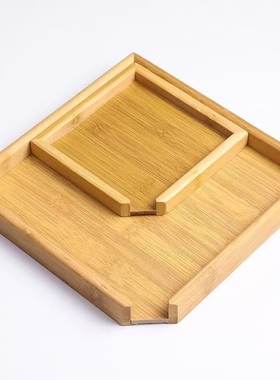 普洱茶饼收纳盒竹木分茶盘撬茶盘茶针茶刀茶叶盘开茶器茶钳分茶盒