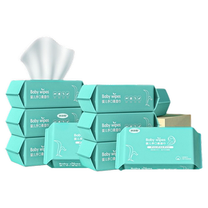 迪创恩婴儿手口柔湿巾宝宝加宽加大加厚大包装湿纸巾可擦脸KH9