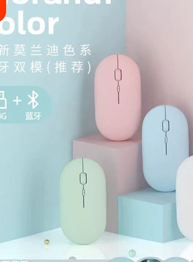 【手机通用】新款蓝牙无线鼠标静音双模Type-c充电女生可爱便携式