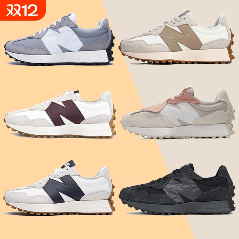 新款联名NB327老爹鞋系列厚底运动休闲鞋复古情侣鞋跑步鞋元祖灰