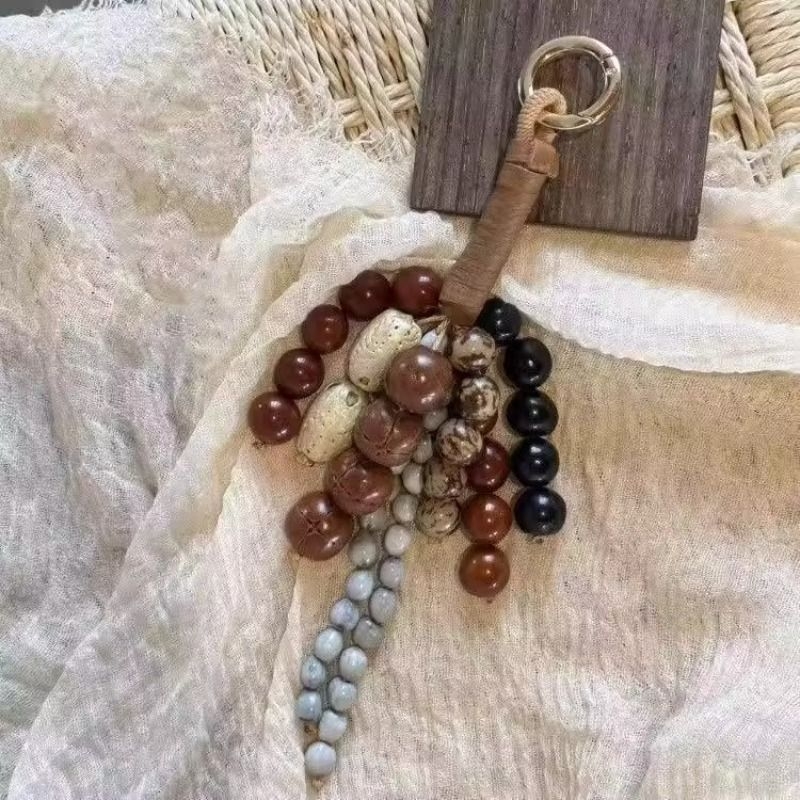 文淇同款包挂件满愿种子挂饰手工编织高级感挂件女2025新款发饰