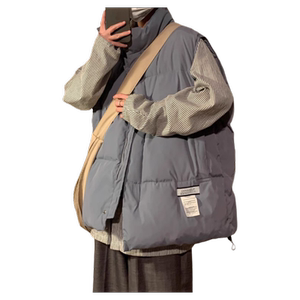 oversize2024棉衣马甲男款冬季加厚保暖外套背心美式坎肩马夹潮牌