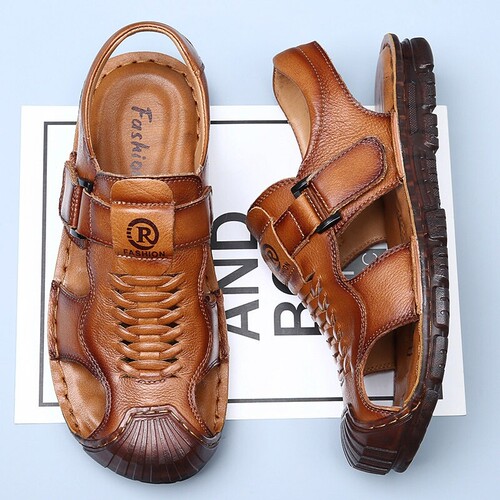 意尔康包头凉鞋男休闲底