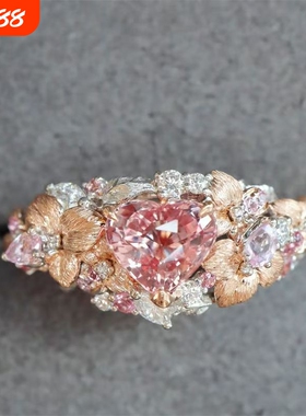 绣球花婚戒精美时尚百搭气质精致个性轻奢高级感小众设计戒指首饰