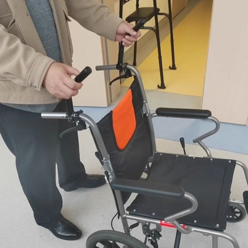 轮椅增高把康复车助力把手骑行休息把手推轮椅车把活口缓解腰部疼