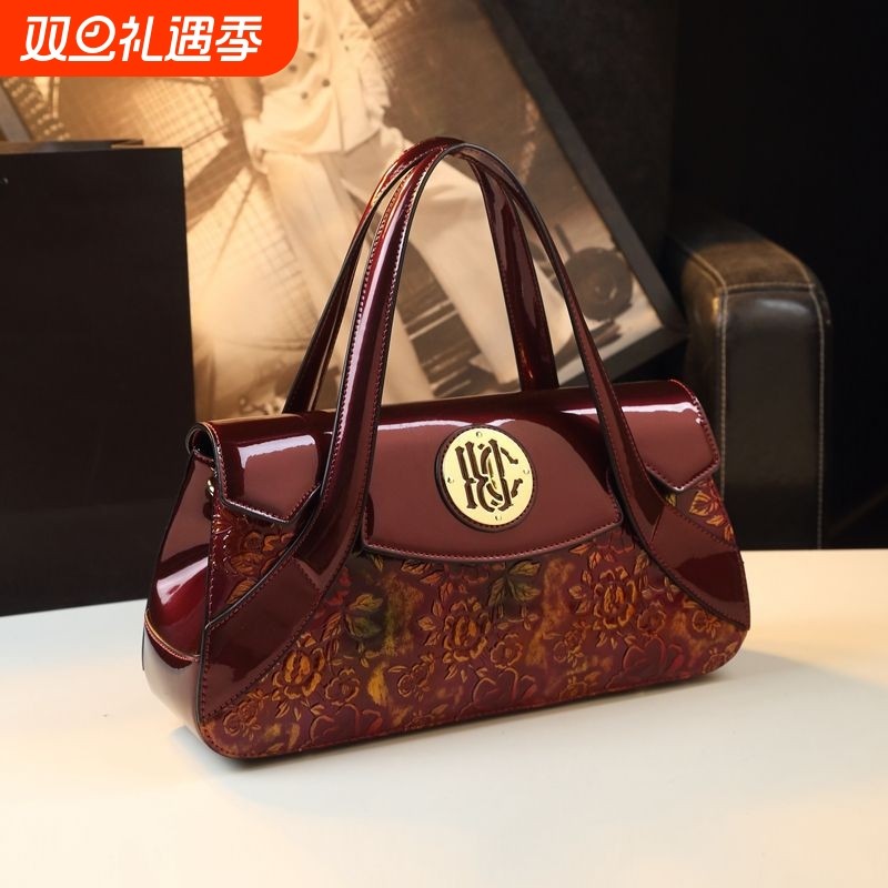 高档时尚2025百搭真皮女包高端女士包包中年妈妈斜挎手提包女气质