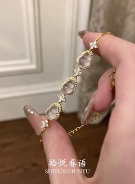 【金财福禄】中式清透葫芦手链女精致贵气千金感小众轻奢设计手饰