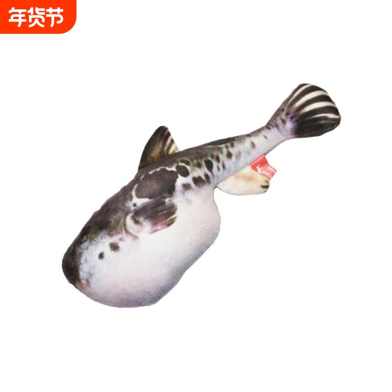 AmyCarol仿真鱼毛绒猫薄荷玩具批发宠物用品猫咪鱼玩具可爱猫