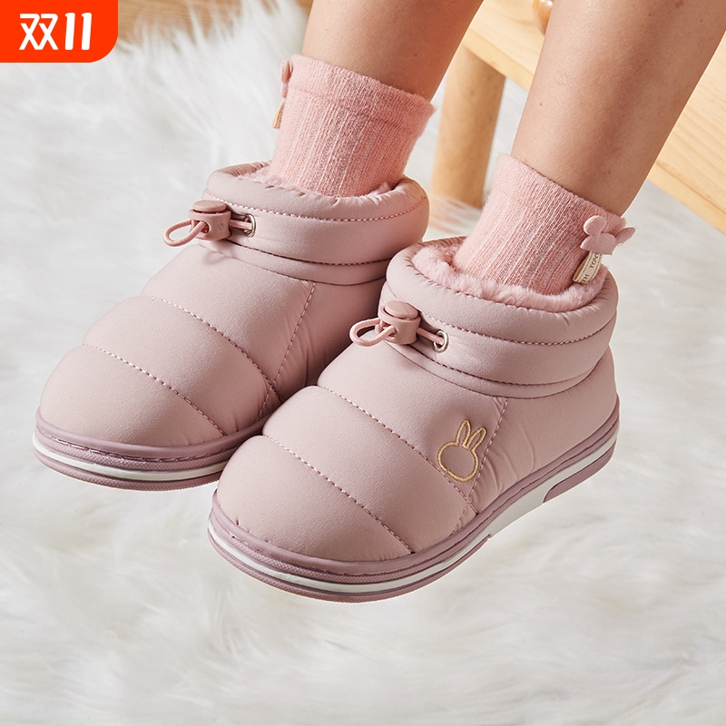 2025新款创意儿童棉拖鞋冬天季可爱保暖男女童居家棉拖包跟宝宝
