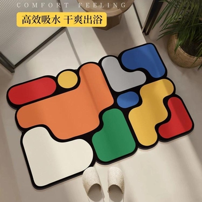 卫生间浴室防滑地垫家用拼图脚垫