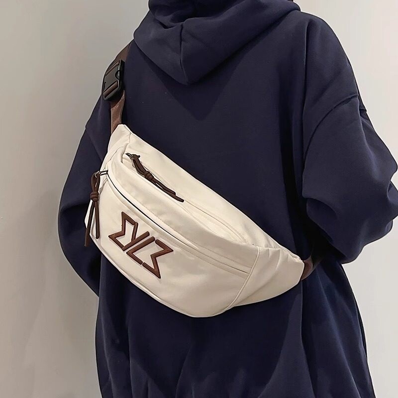 斜挎包男2026挎包胸包潮牌机车百搭腰包男女骑行运动男士小单肩包