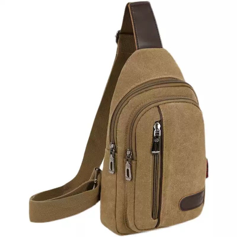 包包新款男士胸包帆布包斜挎包男包单肩包韩版小背包休闲腰包