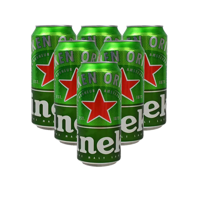 【顺丰包邮】Heineken/喜力经典啤酒500ml 6罐听装 全麦拉格