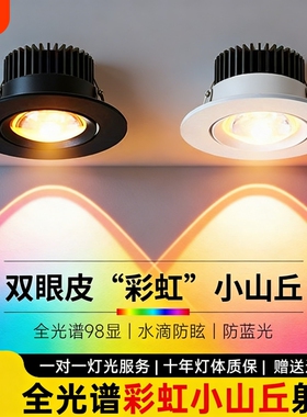 彩虹小山丘射灯嵌入式筒灯客厅走廊家用led灯新款洗墙灯吊顶灯具