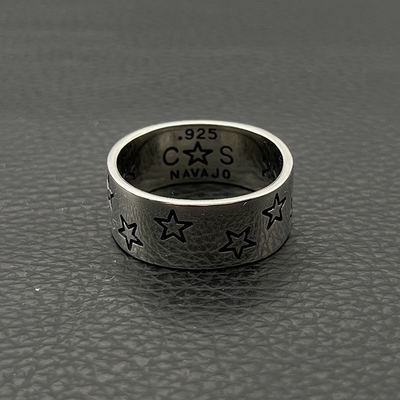 饰仟禧复古满连星戒指男女五角星