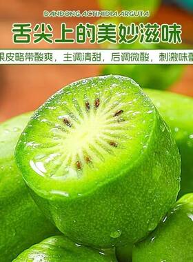 顺丰包邮正宗丹东软枣猕猴桃无毛奇异莓新鲜孕妇水果大果礼盒装