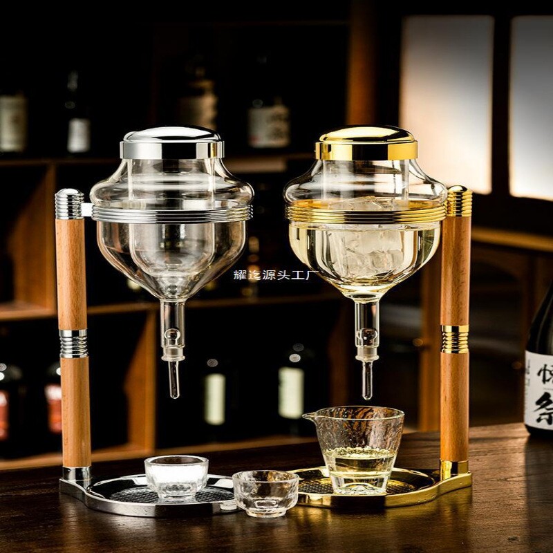 日料店同款清酒酒具冰酒壶冷酒器顶针滴漏式温酒壶龙头红酒醒酒器