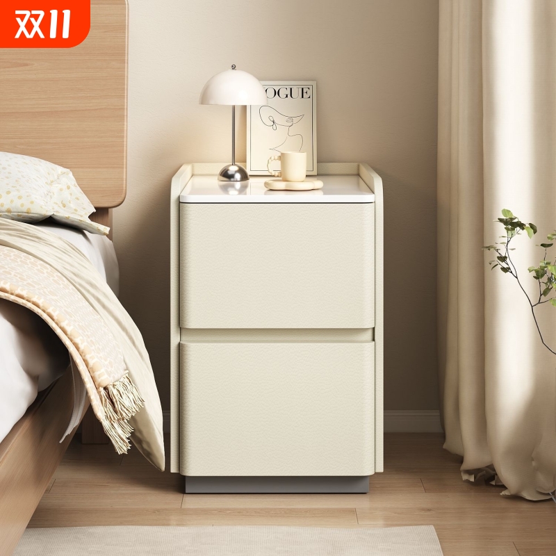 超窄床头柜小型高级感实木免安装