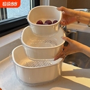 洗菜盆双层沥水篮厨房用品客厅茶几家用水果果盘篮子盆子淘菜盆篮