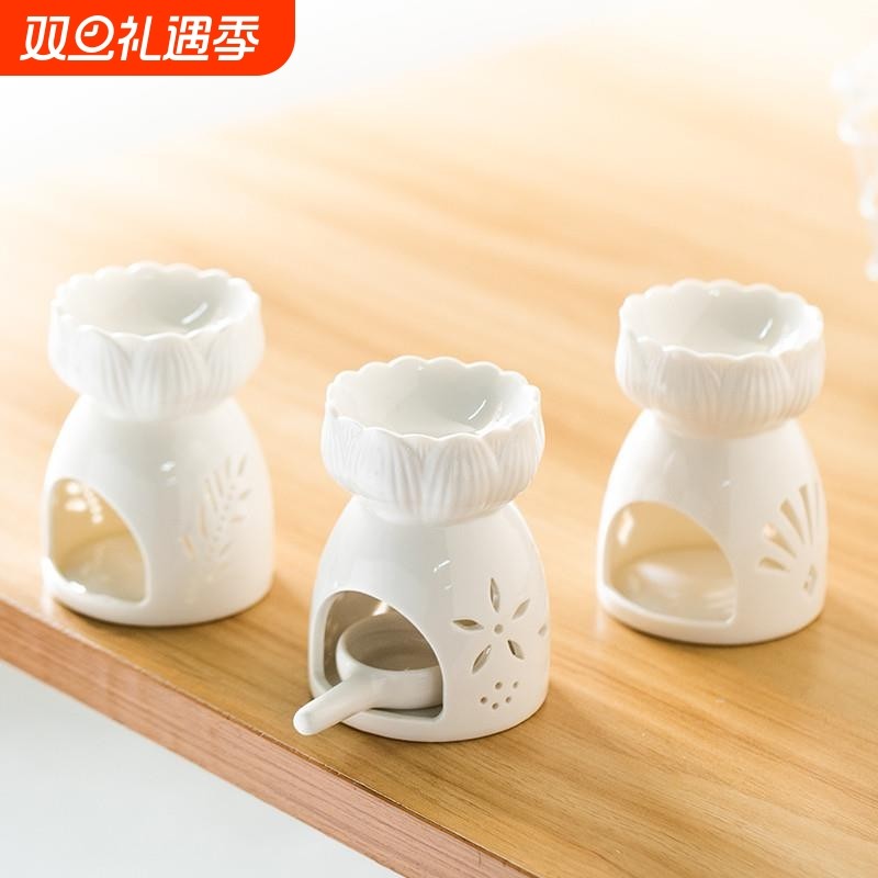 陶瓷香薰炉室内蜡烛香薰灯复古家用香粉香熏炉卧室防干烧精油灯炉