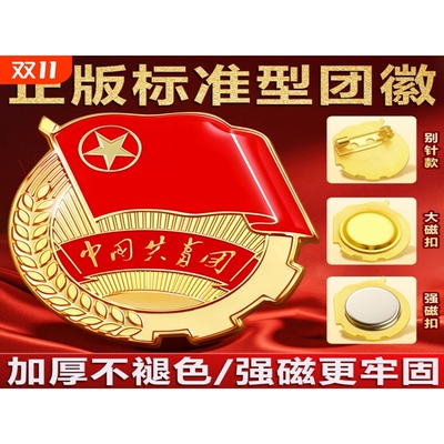 中国共青团员徽章新版标准正版