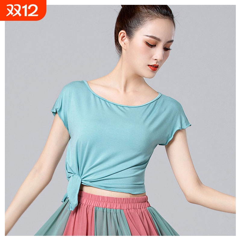 现代舞舞蹈服装练功服短袖上衣