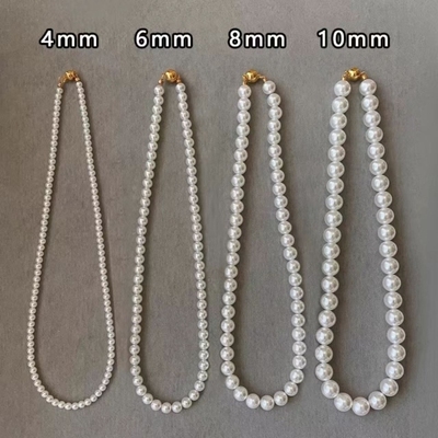 珍珠白轻奢锁骨链女式颈链