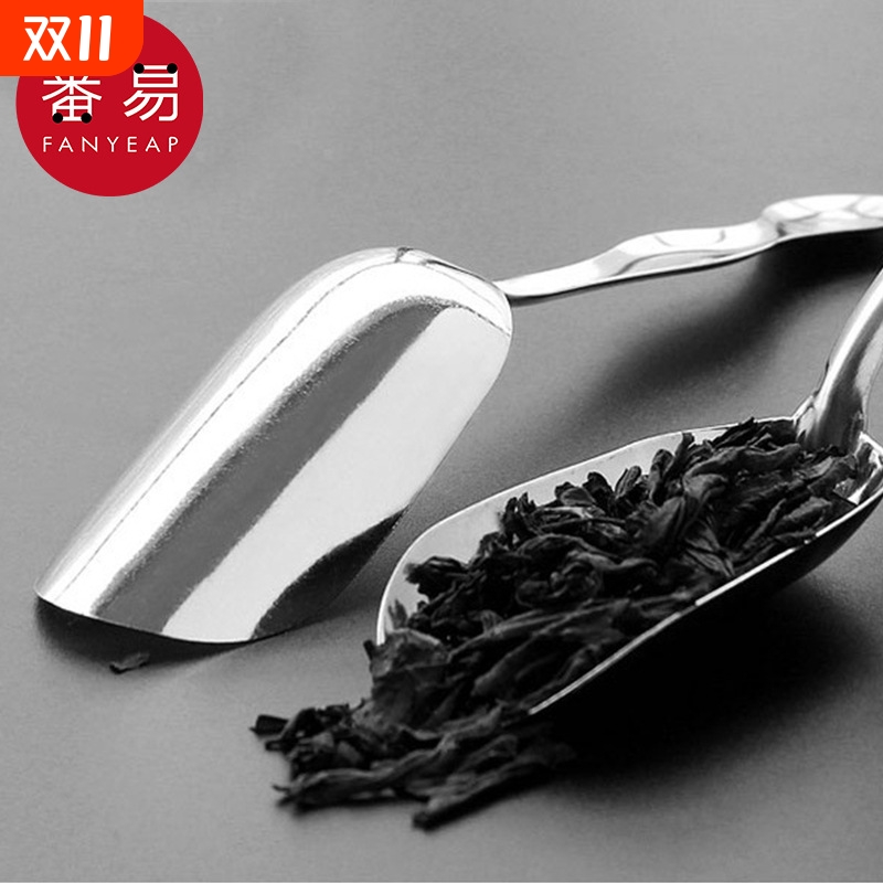 茶勺AA1sn0-茶匙小长柄茶铲子取茶叶勺子茶则功夫茶道茶具配件