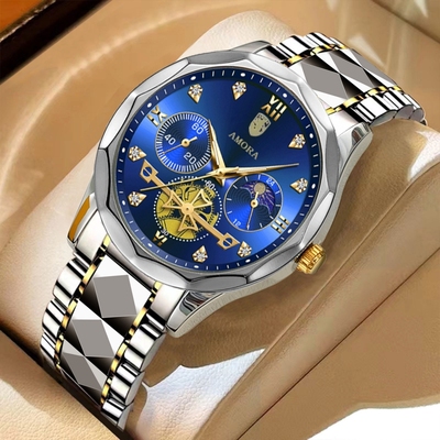 香仕漫时尚潮流男士夜光石英手表