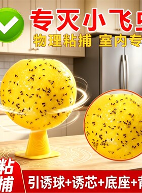 灭果蝇诱捕器去室内小飞虫神器克星水果店蚊子驱粘苍蝇球强力实蝇
