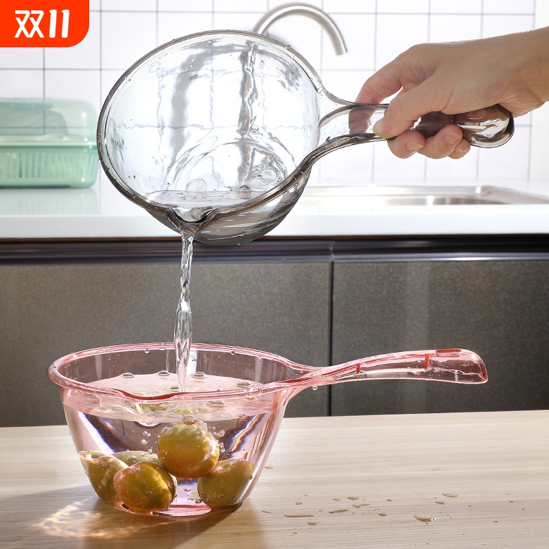 水勺子厨房舀水瓢家用加厚长柄塑料舀水勺大号创意加深水舀子水漂