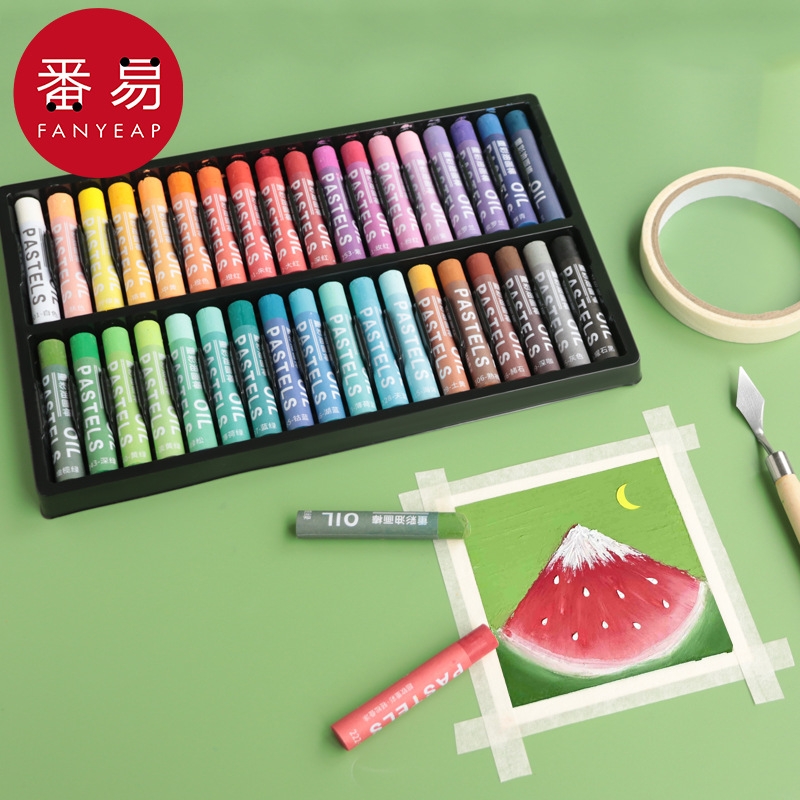 油画棒/重彩AC1sl001-学生初学者绘画画棒画笔36色美术生画画工具