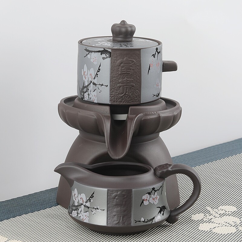 紫砂功夫茶具套装中式自动茶壶茶杯家用陶瓷茶艺泡茶