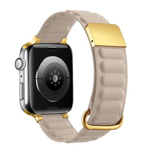适用苹果iwatchS11/S10反扣磁吸手表带SE/UItra3/2/1智能手表表带S9/8/7简约女男商务运动风