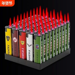 防风打火机【批发50支】普通家用明火一次性特价商超市清仓