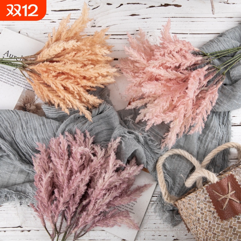 家居络新妇小枝束配花仿真花装饰手捧花玫瑰花墙假花DY1-PJ-5375