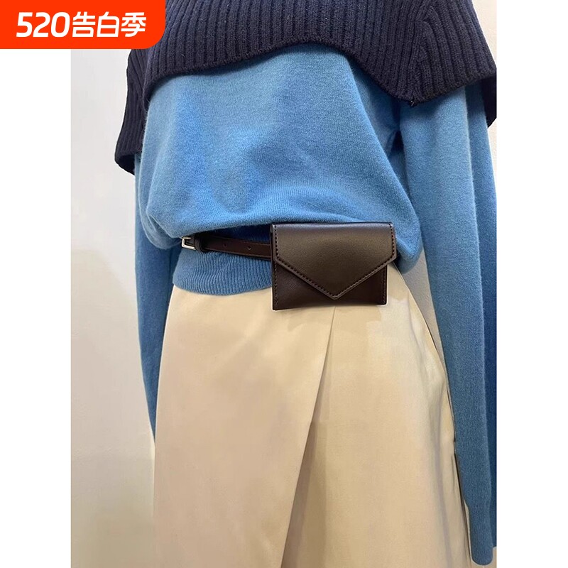 腰包女款2026新款钱包小巧可爱mini百搭装饰腰带零钱包钥匙包